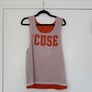 *VINTAGE* Victoria’s Secret PINK Syracuse Orange Reversible Pinney Mesh Top - M